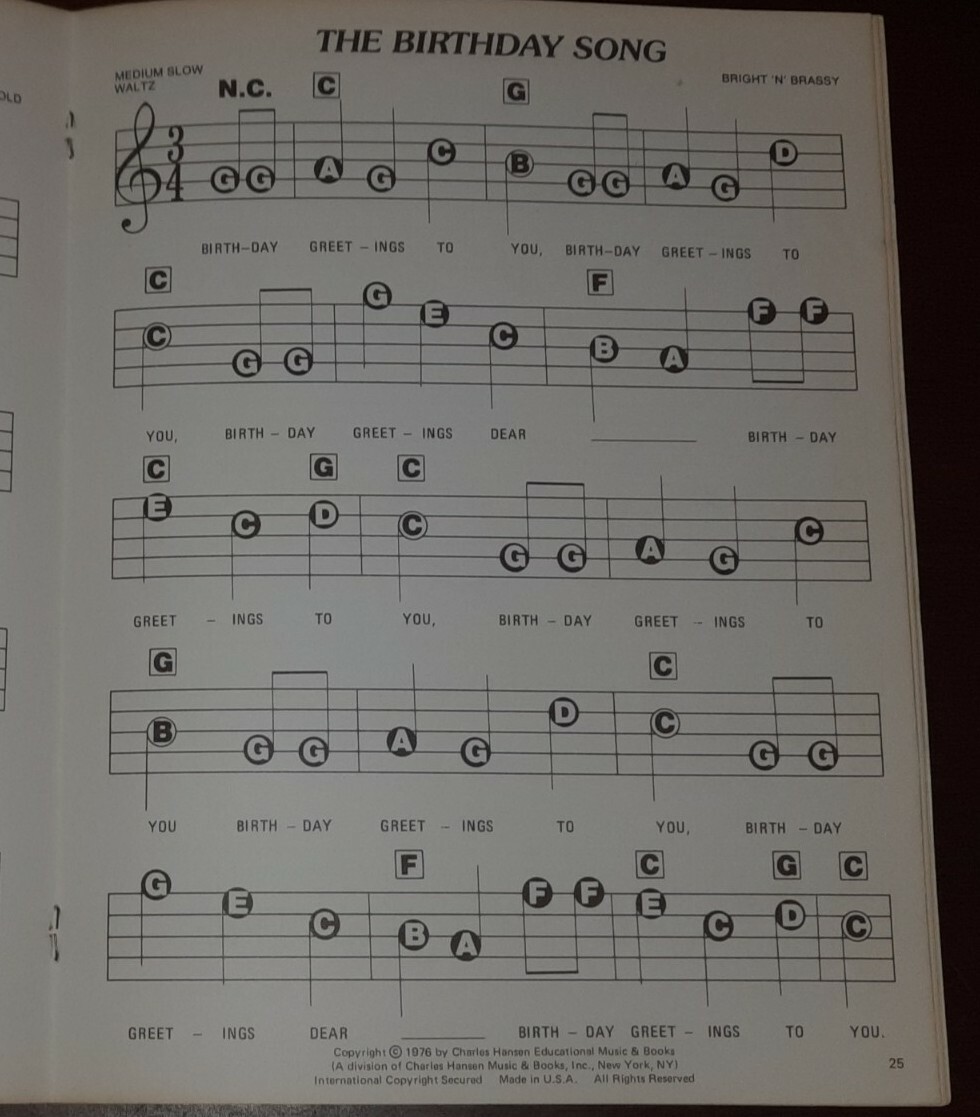 Happy Times Easy-Play Speed Music for all Organs Pianos Guitars