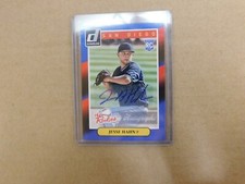 JESSE HAHN 2014 Donruss The Rookies Rookie Card AUTO No. 99 