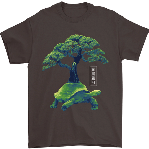 Abstract Tartaruga Albero T-Shirt 100% Cotone - Picture 3 of 10