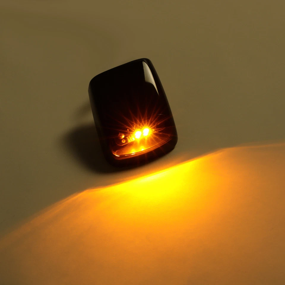 For 15-19 Chevy GMC Silverado Sierra 2500HD 3500HD Roof Marker Light Amber LED - Image 4 of 4