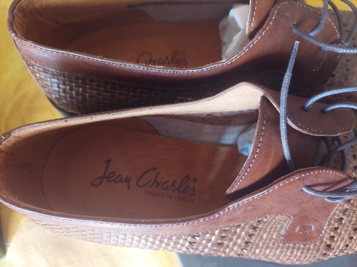 Scarpe Uomo Classiche Marrone, Pelle , Intrecciato Bombè Taglie 39 e 45. - Foto 3 di 5