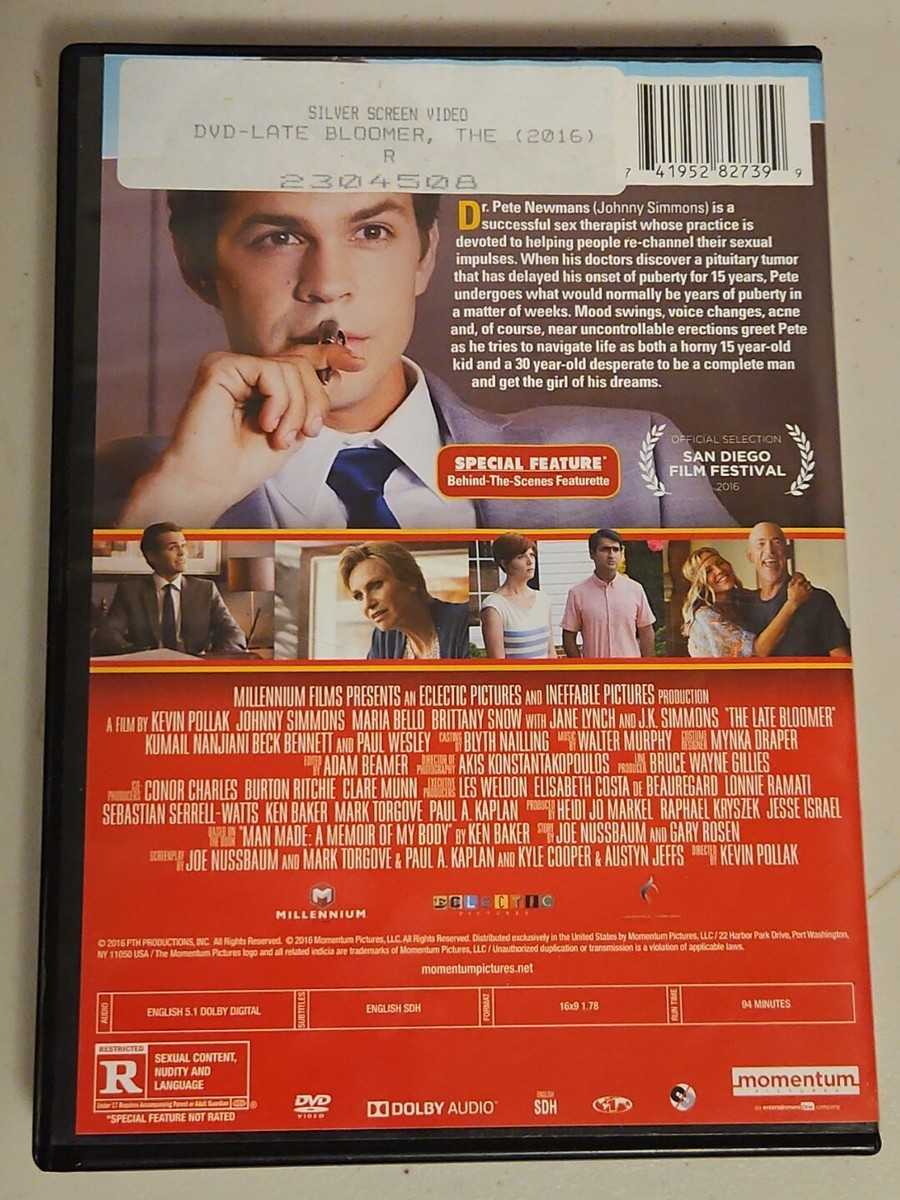 The Late Bloomer (DVD, 2016) Brittany Snow, Johnny Simmons, Jane