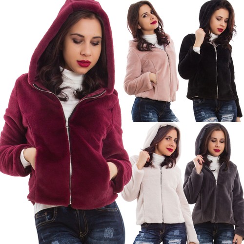 Fur Woman Ecological Hood Zip Zipper Echo Jacket AS 7657 1 EBay