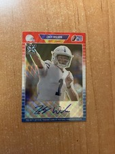 2021 Leaf Pro Set Metal - Zach Wilson - Red, White & Blue Wave Auto #d 5/7