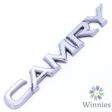 97-01 Toyota Camry Trunk Rear Emblem Script Badge Oem Nameplate 98 99 00 Silver