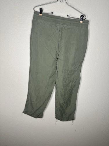 Cloth & Stone olivgrüne Cropped Hose Lyocell Gr. M Taschen Kordelzug weich - Bild 5 von 6