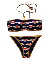 NWOT MARC JACOBS Bikini Set Bandeau Top M & Bottom XS Swimsuit Beach Dress Sz M
