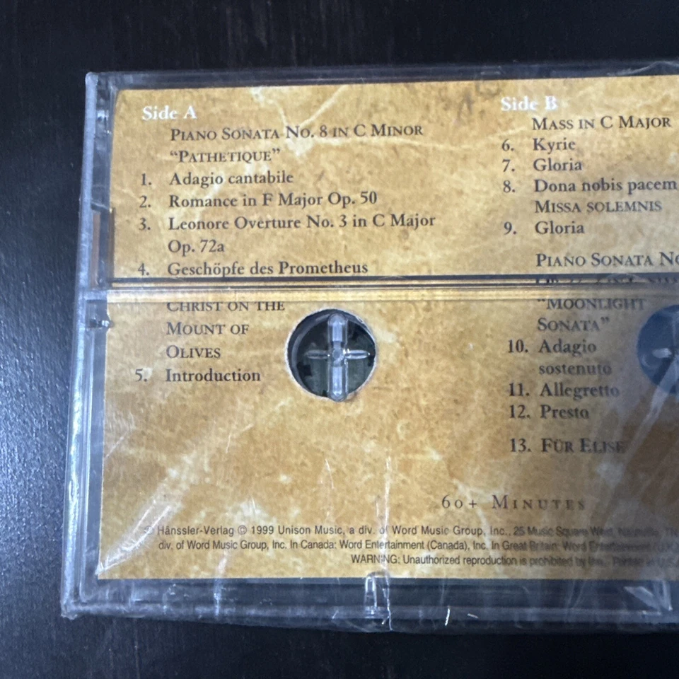 Beethoven Gallery Of Classic UNISON V82874 1999 Cassette Tape Brand New - Image 3 of 4