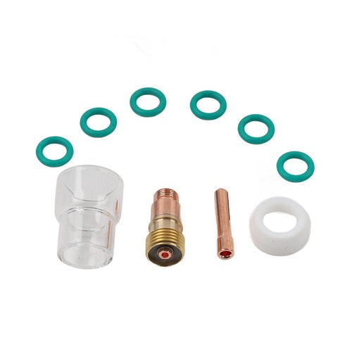 10PCS TIG Welding Torch Stubby Gas Lens #12 Pyrex Cup Kit for WP-17/18/26 - Imagen 19 de 20