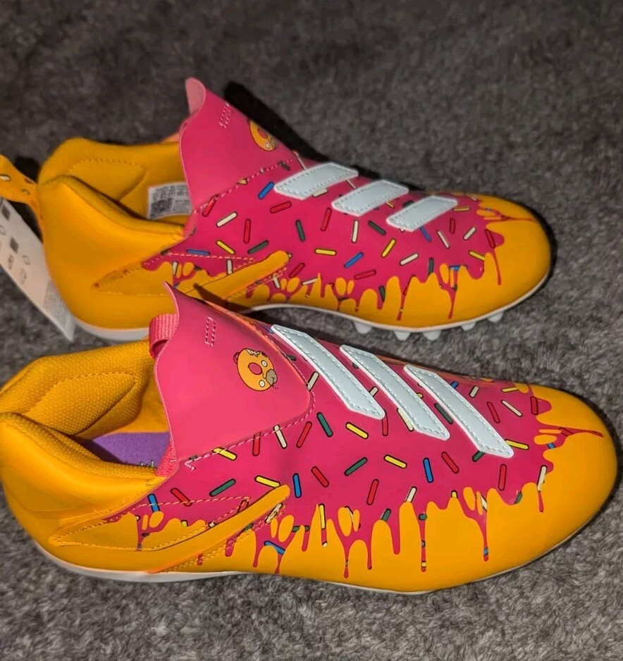 Adidas Simpsons X Freak Spark J Donut Orange Football Cleats Kids