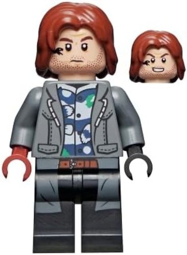 LEGO Jurassic World: Rainn Delacourt Minifigure with Raptor - Picture 5 of 8
