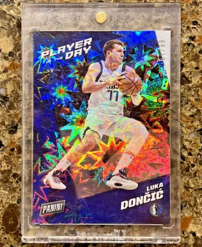 🌟 Luka Doncic 2021-22 Panini POTD KABOOM #'d 37/99 Super Rare Redemption SSP