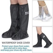 Anti-slip Rubber Reusable Waterproof Rain snow Boot Shoes Cover Long Protector