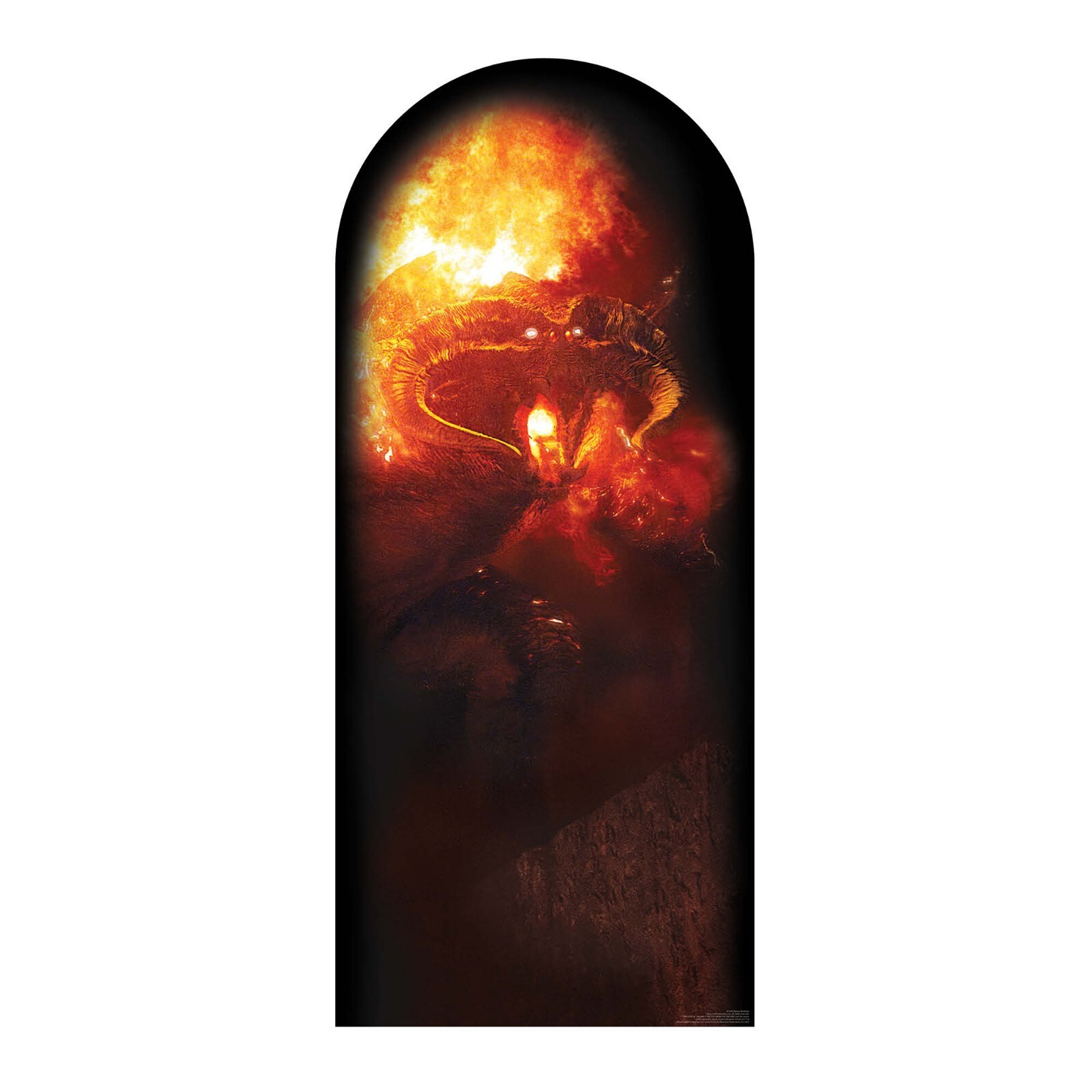 Fondo De Cartón Balrog Oficial De El Señor De Los Anillos Standee 185cm X 80cm