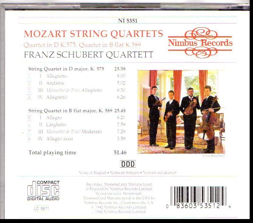クラシック Mozart String Quartets CD 61OZCSMqqfL._UF350,350_QL80_.jpg