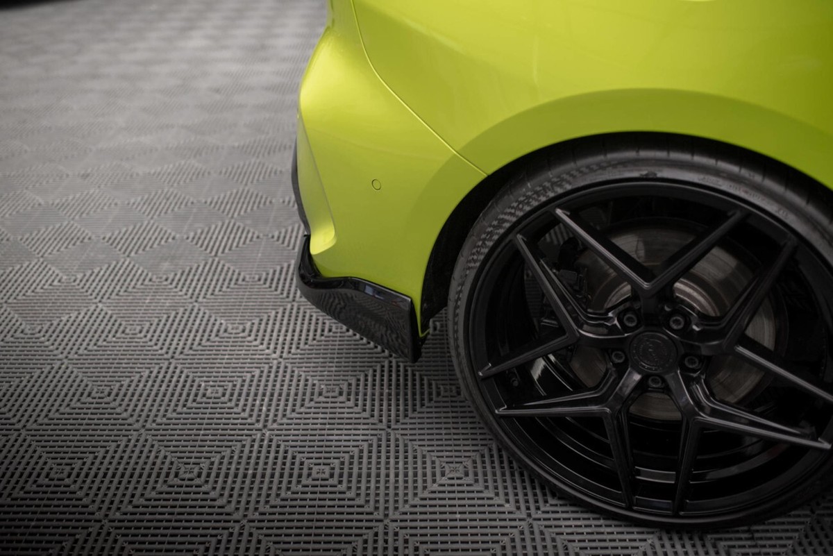 Cup Diffusor Seiten Ansätze SCHWARZ für 1er BMW F40 M135i M-Paket  