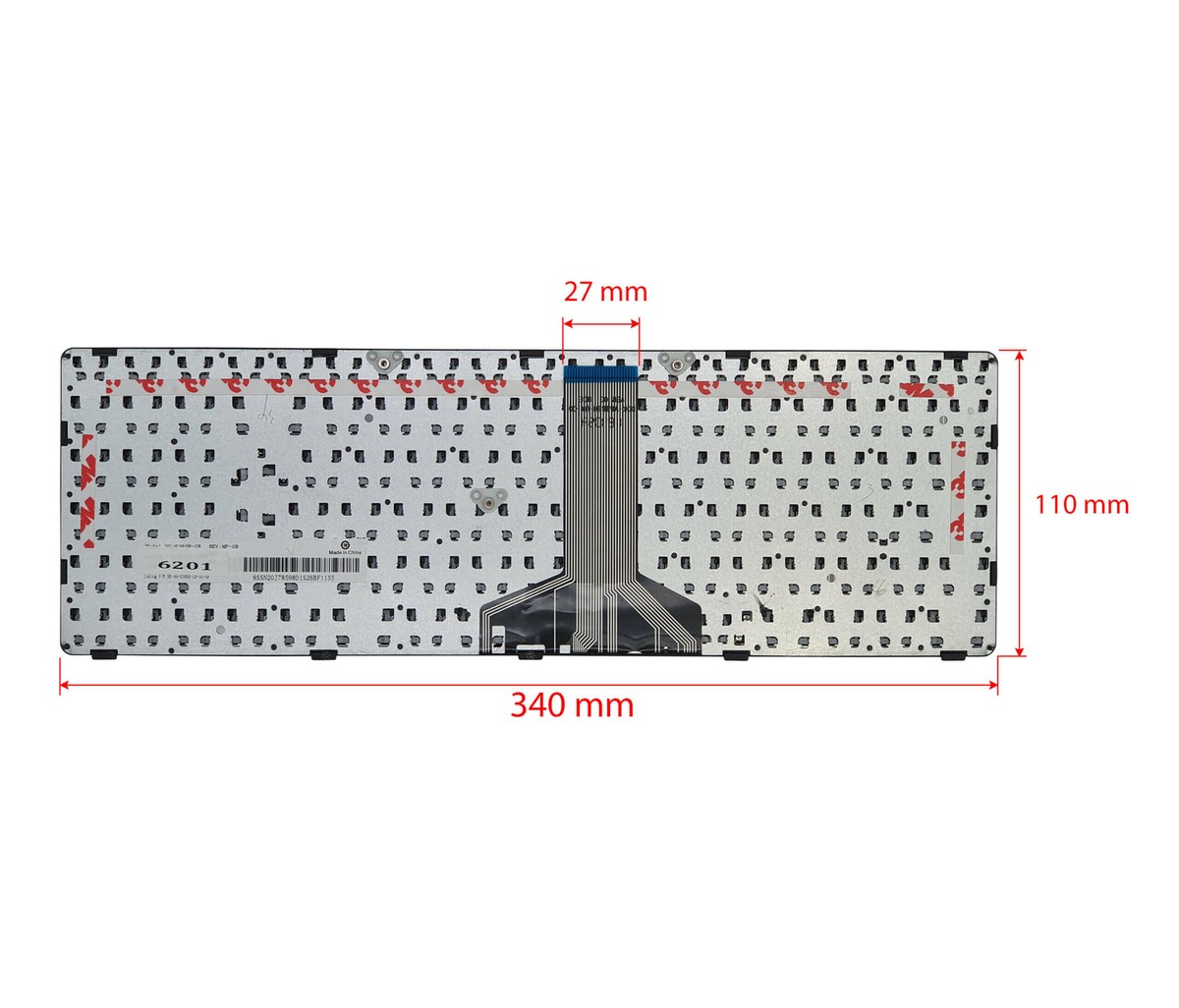 Tastiera Italiana Lenovo Ideapad B50-80 | Layout QWERTY IT | Compatibile 100-15IBD 100-15ISK | Garanzia 365 Giorni - Foto 10