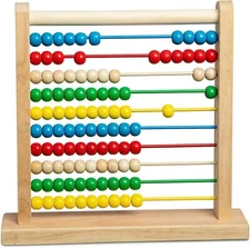 Melissa & Doug Abacus - Classic Wooden Educational Counting Toy With 100 Beads