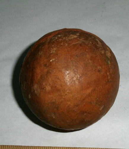 antique Croquet Wood Ball Primitive - Picture 9 of 9