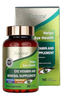zooone- Lutein Eye Vitamins Zeaxanthin to Support Eye Health, 90 Tablets C/E &