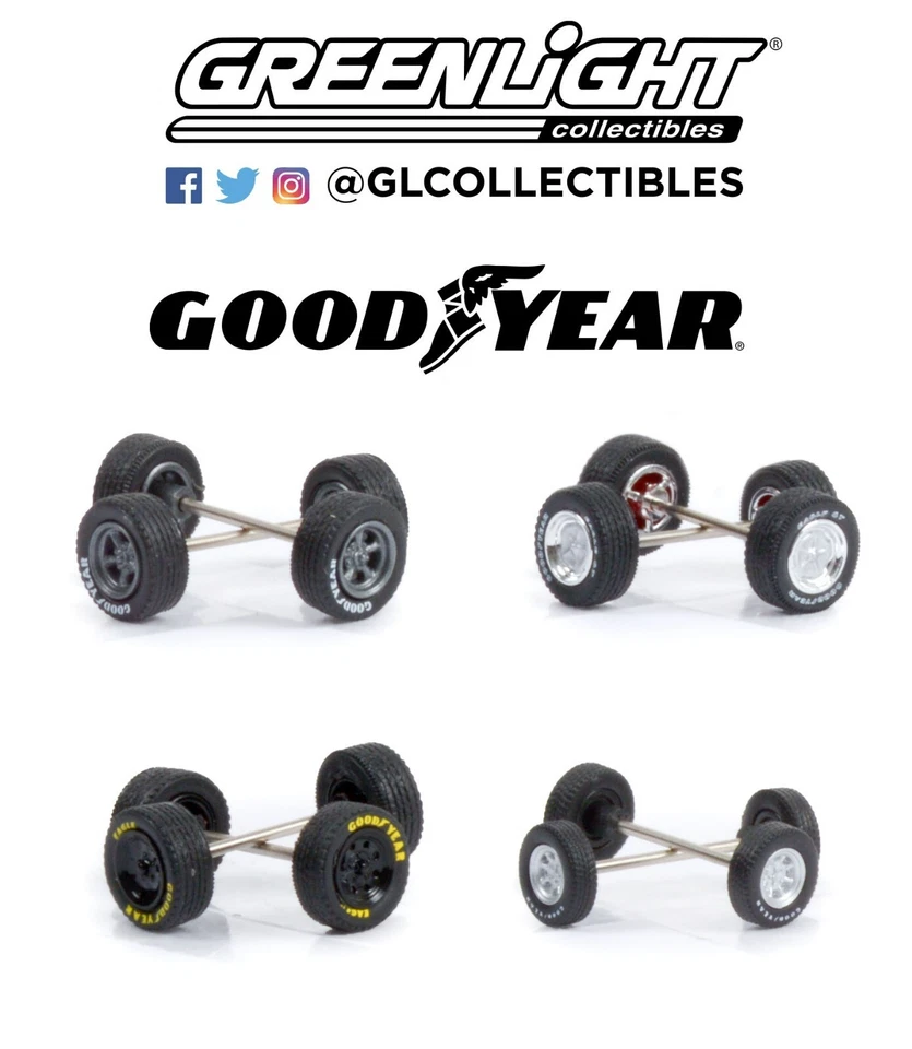1:64 GreenLight *WHEEL & TIRE ACCESSORY PACK* GOODYEAR TIRES *NIP* - Image 2 of 2