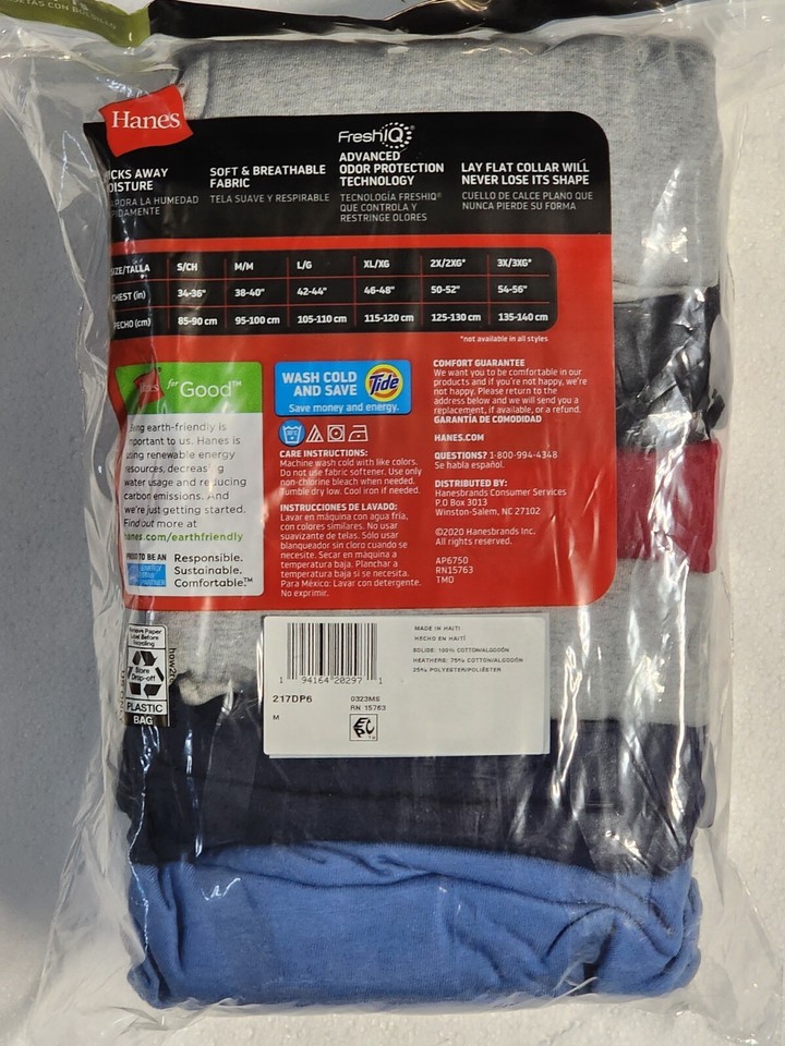 Hanes Pocket T-shirts 4-pack Men's Shorts Hanes Men's 6-Pack