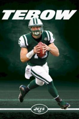 TIM TEBOW POSTER ~ FOCUS 22x34 NFL New York Jets Football Quarterback