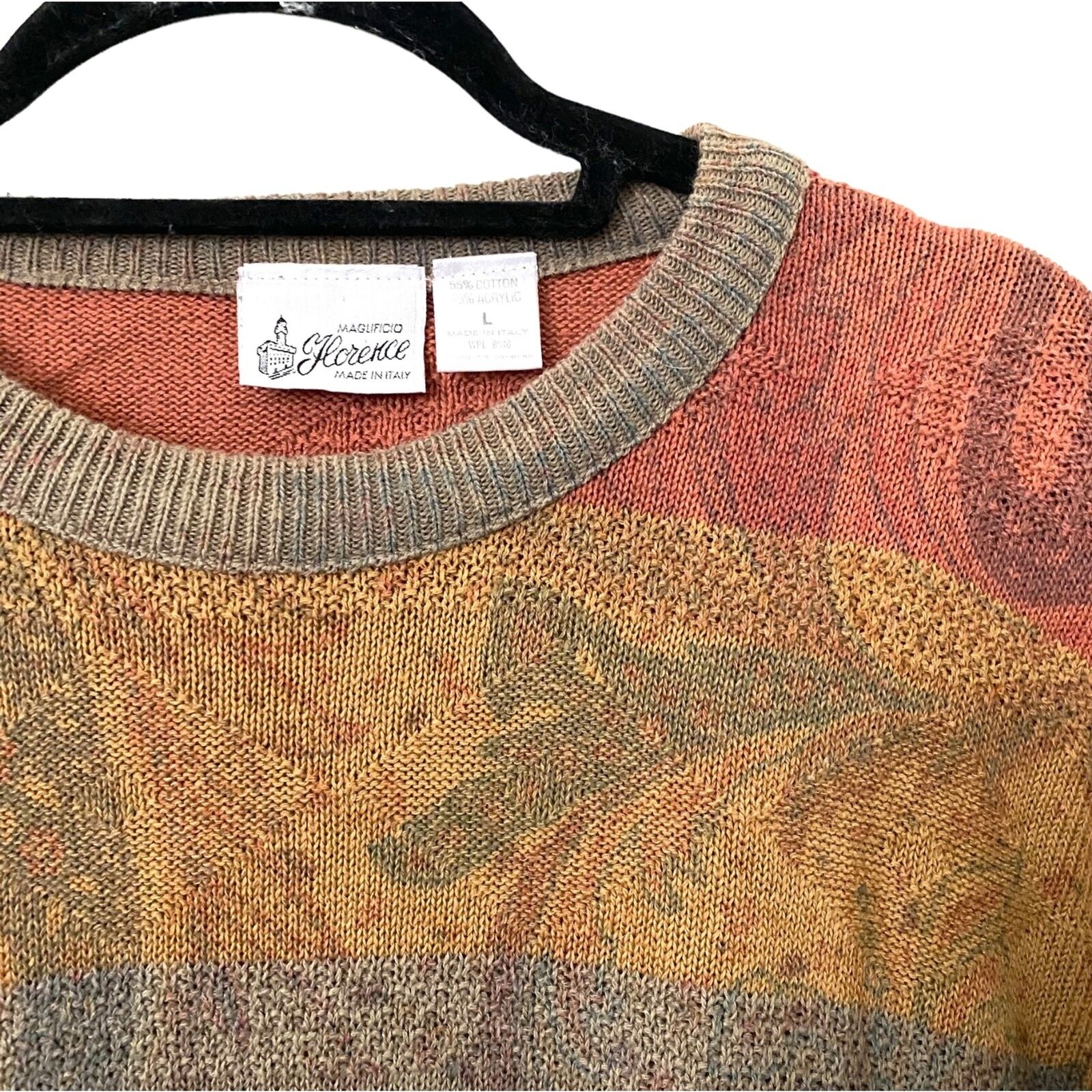 MAGLIFICIO FLORENCE Paisley Striped Sweater VINTA… - image 3