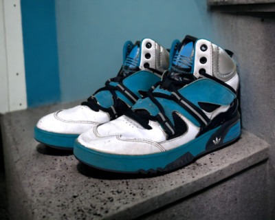 RH Instinct Adidas 6.5 M / 8.5 W Blue White Black High Top Mens Basketball Shoes