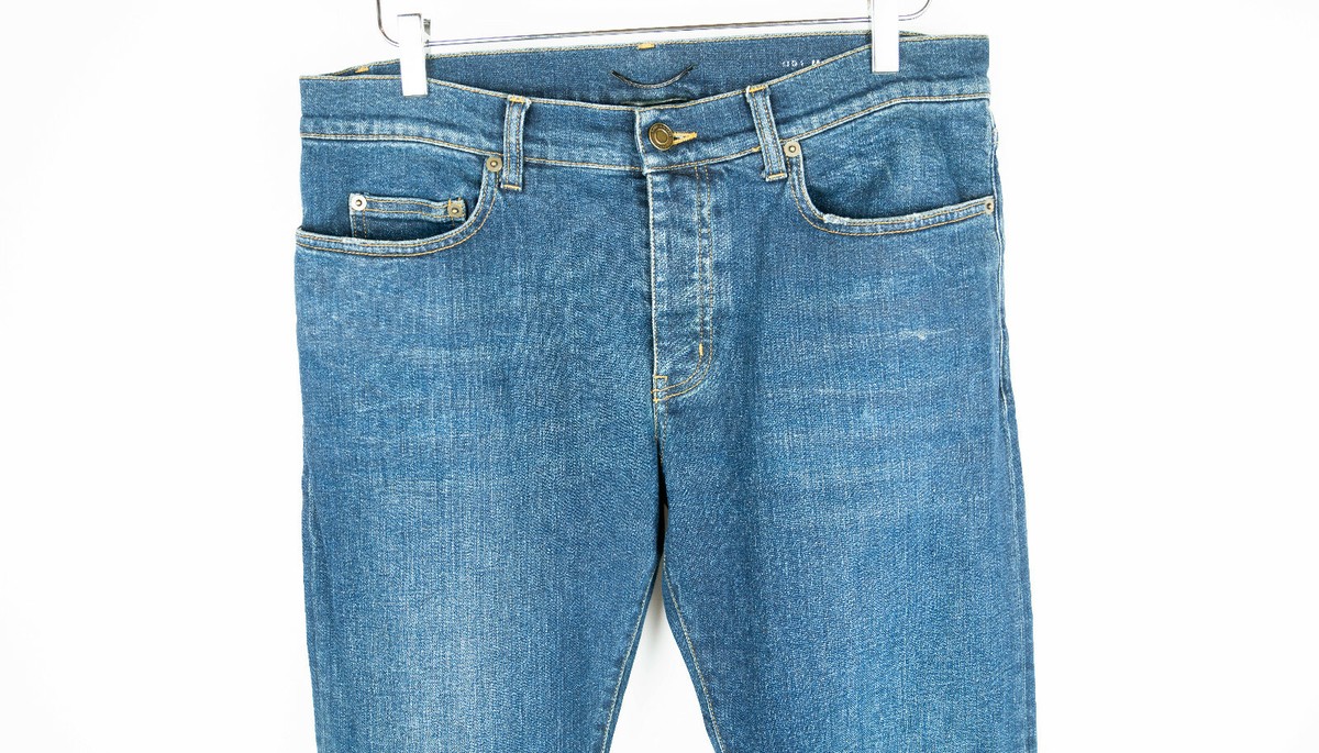 パンツ SAINT LAURENT PARIS / D01 SLIM LOW WAIST SAINT LAURENT PARIS D01 SL LW Slim Blue Wash Jeans Medium Men's 32