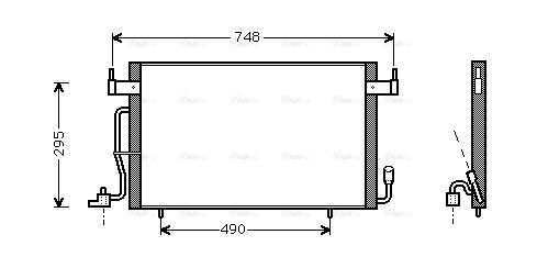 CN5166 AVA Condenser FIT CITRO?N BERLINGO (1997) 1.8