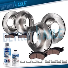 Front Rear Brake Rotors Brake Pads Kit for Chevy Silverado GMC Sierra 2500 HD