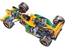 1993 BENETTON B193 FORMULA 1 RACE CAR CUTAWAY POSTER PRINT STYLE B 27x36 HI RES