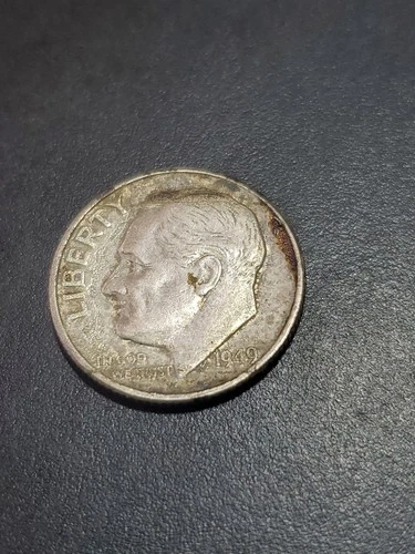 1949-S 10C Roosevelt Dime 90 % Silver Vf