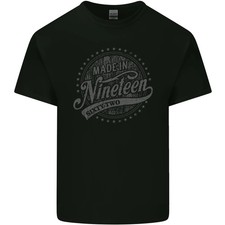 Camiseta Distressed-63rd-Birthday-Hecha-In-1962-Hombre-Light-Algodón