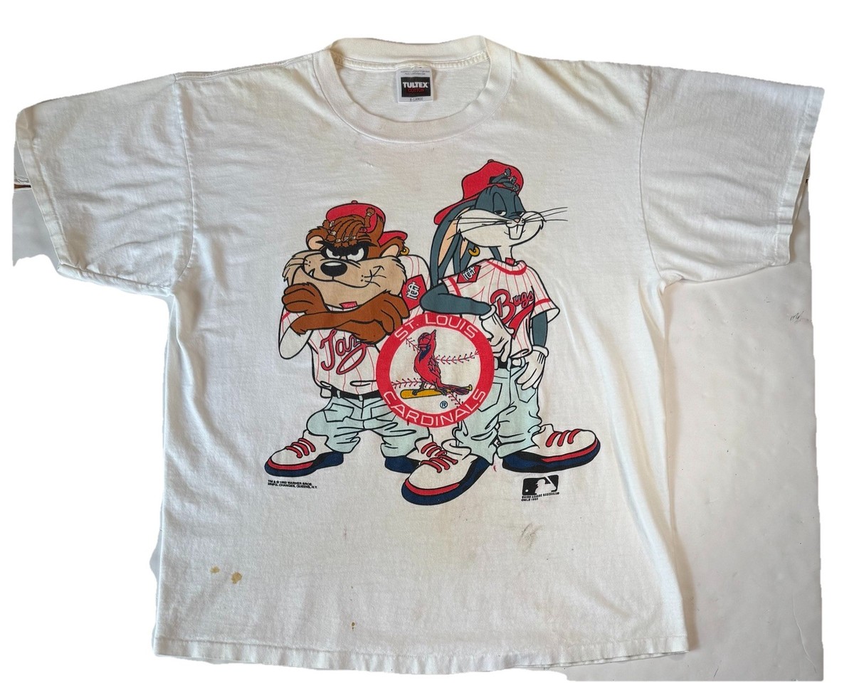 Vintage Looney Tunes St Louis Cardinals 1993 Bugs Bunny Taz