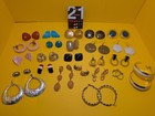 33 Pairs Retro MCM Pierced Earrings Mixed Lot Mid-Century-Modern  — photo 1