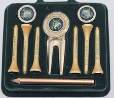 VINTAGE St Andrews Scotland Old Course Golf Set-Tees Markers Divot Tool Pencil