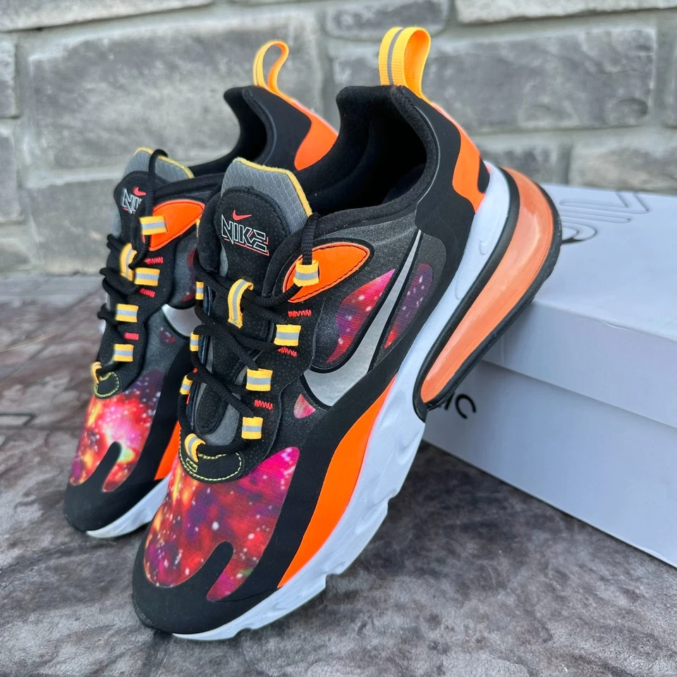 Nike Mens Sz 7.5 Black Air Max 270 React Supernova 2020 Sneakers CW8567-001 NEW - Image 2 of 4