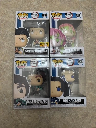 Funko Pop! Demon Slayer:  Lot Of 4 Demon Slayer Funko Pops!