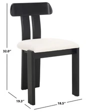 Safavieh CAYDE BOUCLE SEAT DINING CHAIR, Reduced Price 2172772851 DCH8806E