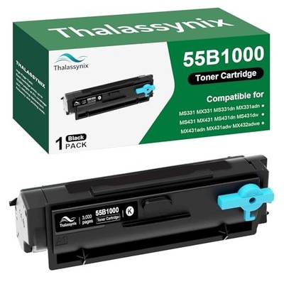 55B1000 Black Toner Cartridge for Lexmark MS431 MS331 MX331 MX431 Printer