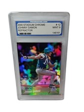 🔥2000 Topps Stadium Club Chrome Johnny Damon Refractor PGS MINT 9