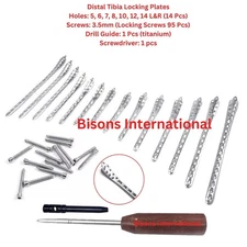 Distal Tibia Locking Plates 3.5mm with Locking Screws 111 Pcs Stainless Steel 31
