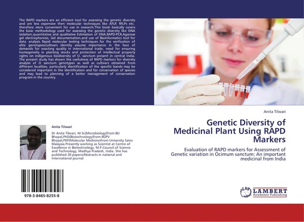 Anita Tilwari | Genetic Diversity Of Medicinal Plant Using Rapd Markers | Buch-image