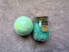 Setof2-Sea Breeze Salt and bomb Natural Bath Sea Salts - Best for Good Sleep 8oz