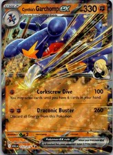 CYNTHIA'S GARCHOMP EX POKEMON ASCENDED HEROES 111/217 DOUBLE RARE LIGHTLY PLAYED