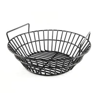 Porcelain Steel Charcoal Ash Basket for Big Green Egg & Kamado Joe Large Grill