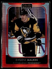 2021-22 O-Pee-Chee Platinum Red Prism #8 Evgeni Malkin /199