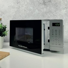 Hamilton Beach 20L 700w Microwave in Silver with Digital Controls HB20P7PDS NEW